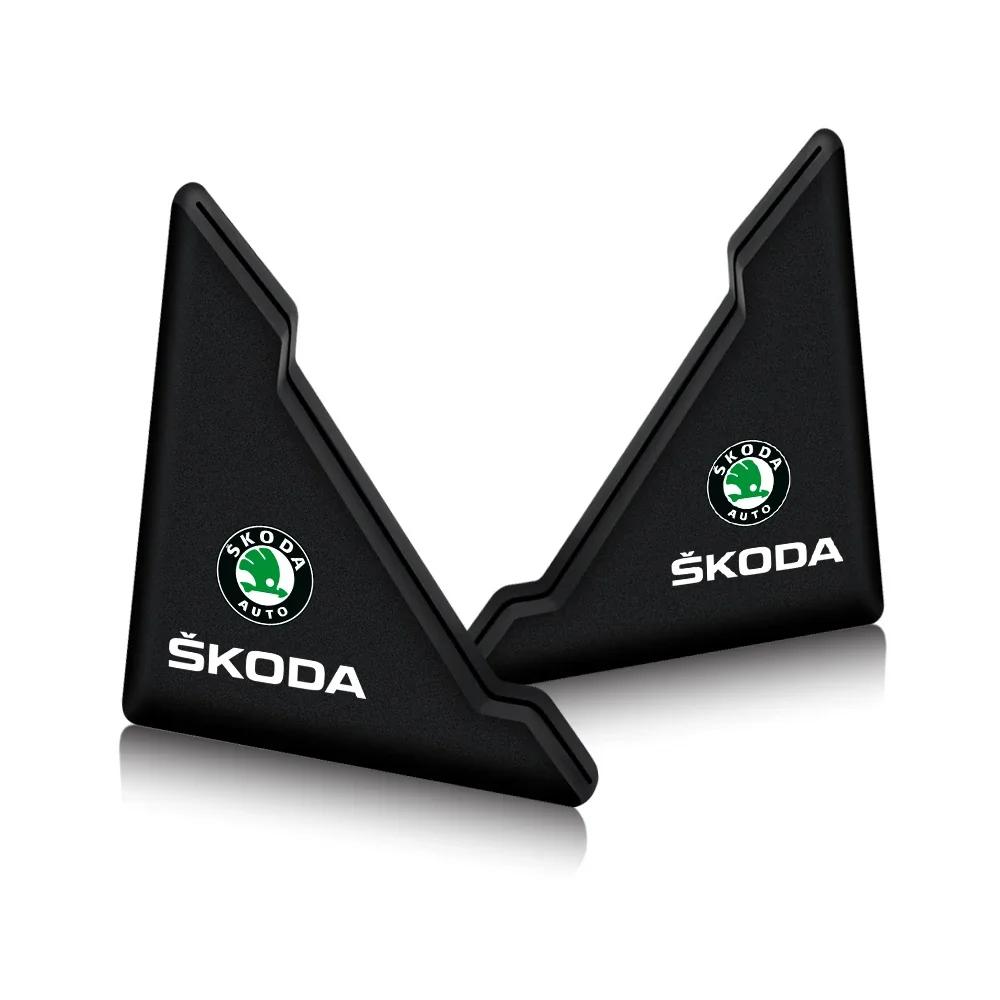 

2025 New 2Pc Car Door Corner Cover Bumper Crash Scratch Protector Sticker for Skoda Rapid Fabia 1 2 Octavia 2 A5 A4 Roomster Ye