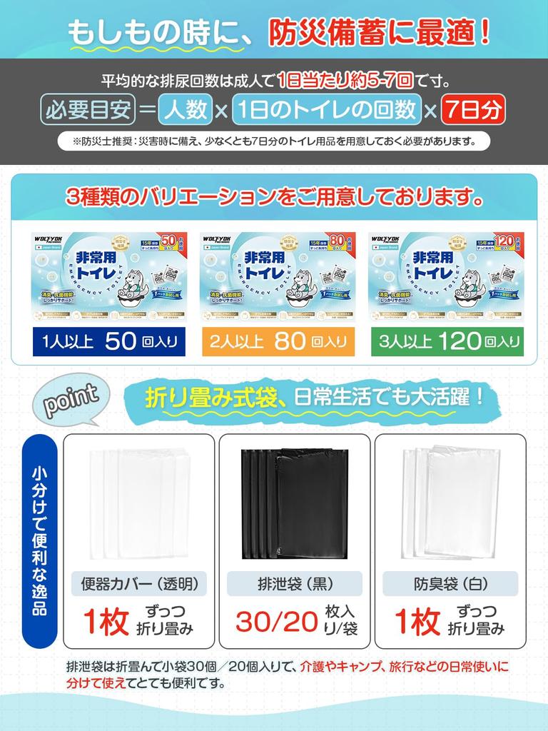 by a Disaster Preparedness Portable Toilet for Disasters Pack Trial Large 8g Super Disaster Preparedness Disaster Preparedness Shelf Guidebook 50