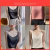 Acetate Material Sleeveless Top With Double Strap Design For Casual Women Wear