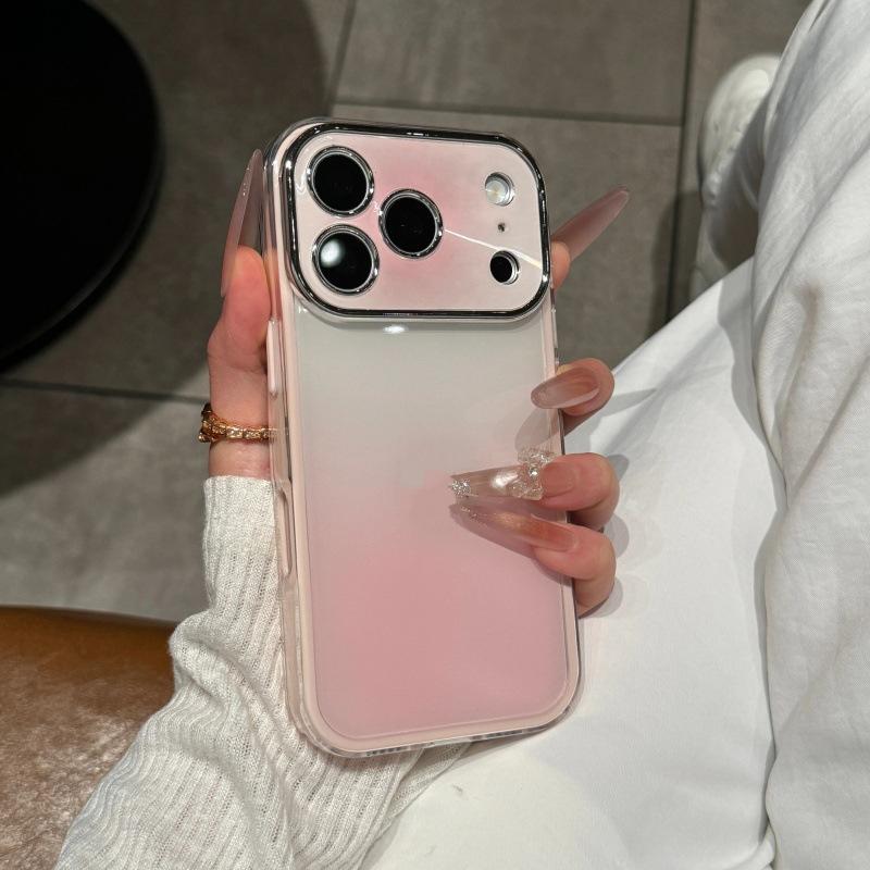 High Value Contrast Color Gradual Change Smudging Seconds Change Applicable Apple 17Pro Mobile Phone Case iPhone16Pro All-inclusive Anti-drop