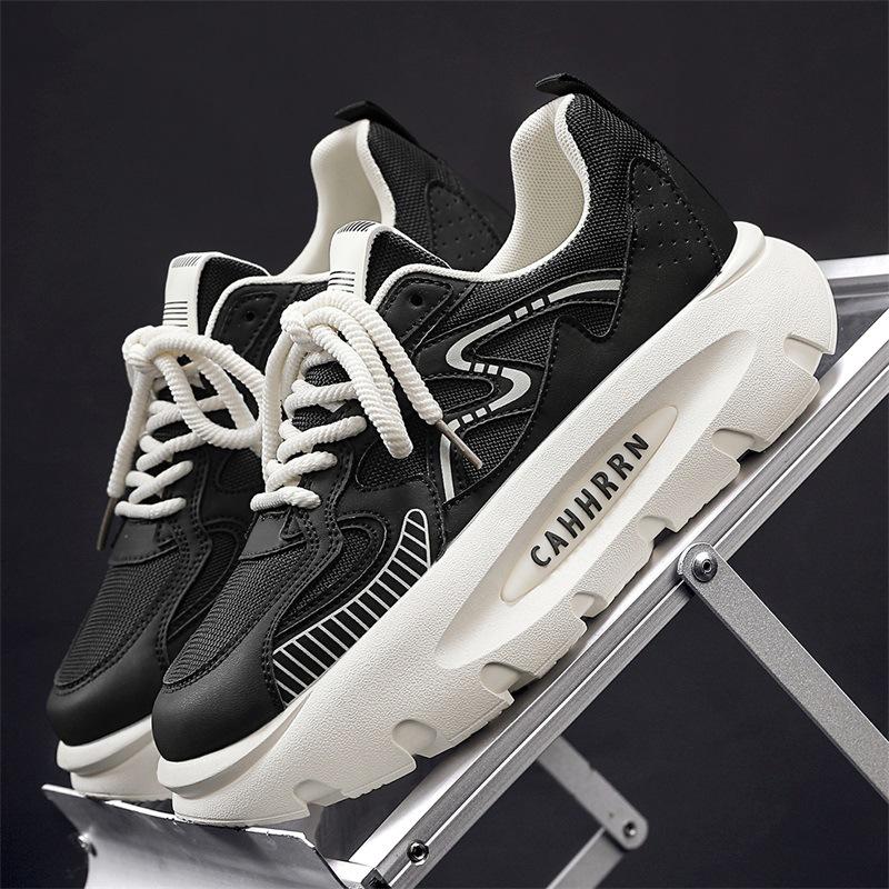 

Height-increasing platform men s shoes mesh dad trendy shoes men s spring and summer breathable sports and leisure shoes student 2025 new 39