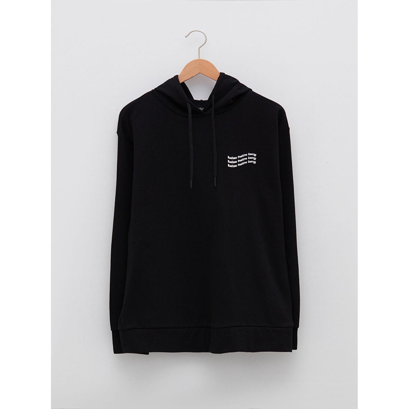 

XSIDE Hoodie Women s Letter Printed Long Sleeve Sweatshirt Black