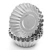 10Pcs 7cm Aluminium Alloy Cake Eggs Tart Mold Kitchen Pastry Baking Tools Cake Molds Bakery Accessories