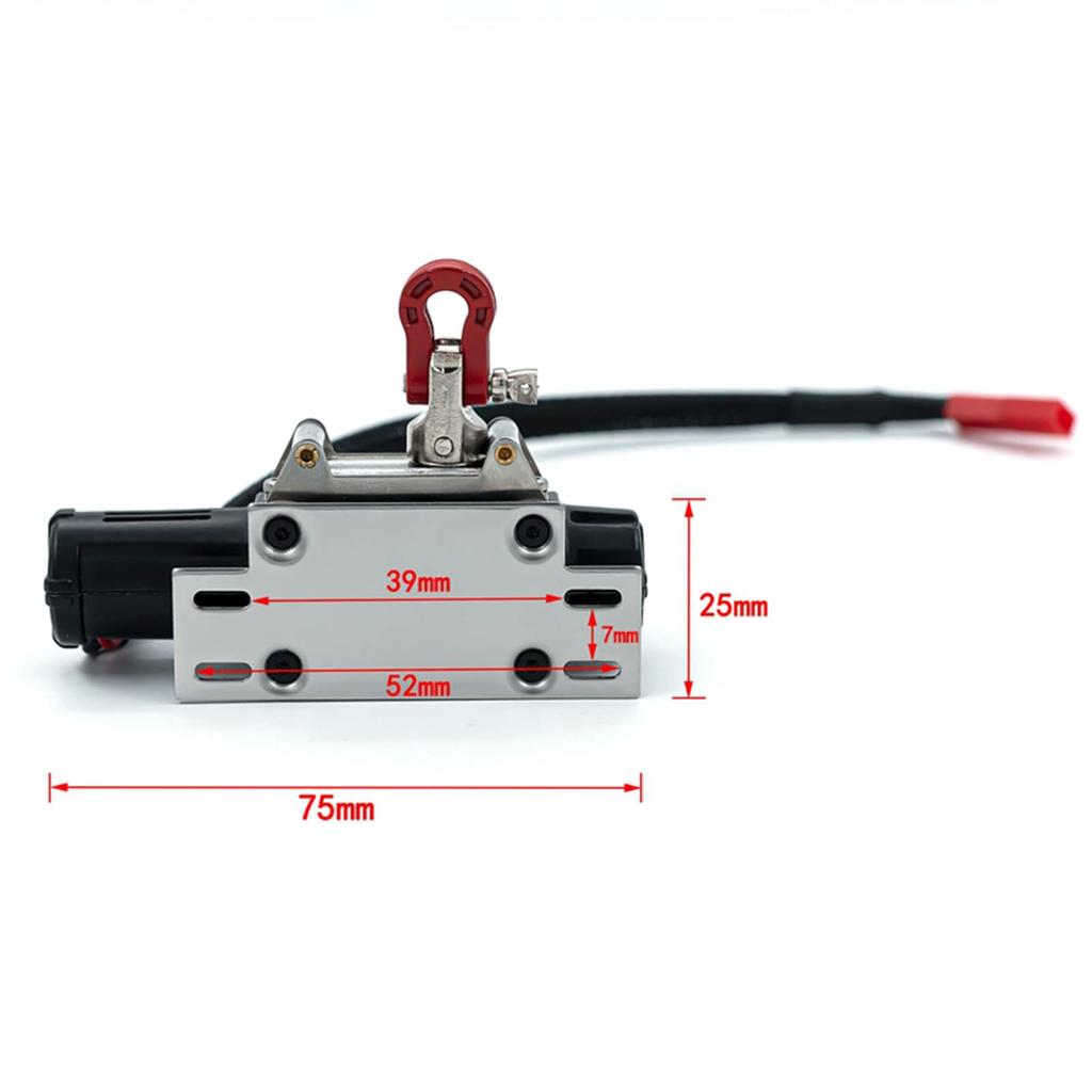 Xtahdge 11018 Skala Traxxas TRX-4 Trx4 Axial SCX10 90046 System Kontrolera Zdalnego Sterowania Kompatybilny z Samochodami RC RC4WD D90KM2, i Wciągarką RC Tamiya z Wtyczką