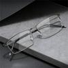 Non-magnetic Half Frame Square Nearsighted Glasses For Men Semi-Rimless Shortsighted Prescription Eyewear 0 -0.5 -0.75 To -6