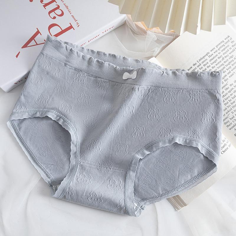 Girls Summer Thin Cute Bear Soft Waxy Skin Breathable Comfortable Seamless Waist Triangle Briefs