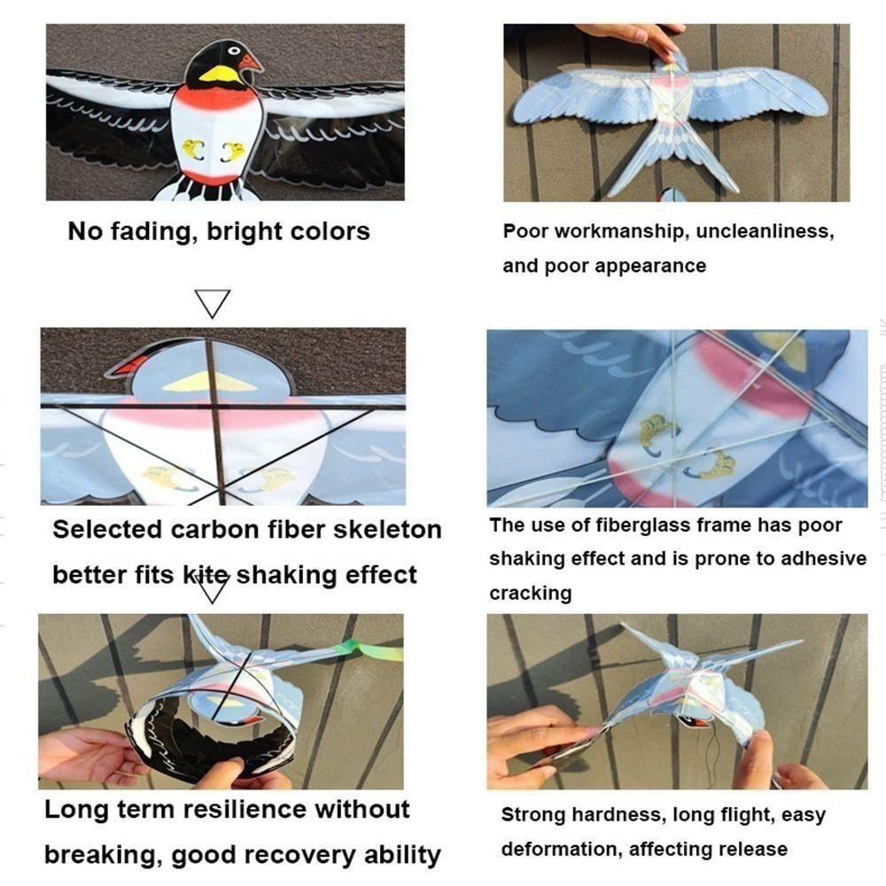 Cartoon Large Eagle Kites DIY Toy Flying Bird Kites New Plastic Eagle Kite  Garden Outdoor Sports