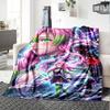 1pc Mitsuri Kanroji Blanket, Gift, for Men and Women, Soft Blanket, Good for Sofa Bed Couch Travel, Lightweight Flannel Blanket
