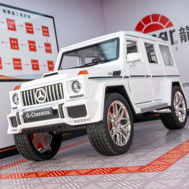 

Jinlifang G63 Off-Road Alloy Model: Sound & Light, Six-Opening Doors, Pull-Back Feature for Kids белый