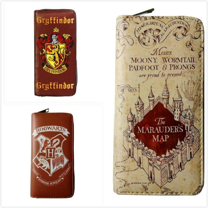 Geldbörse Harry Potter Portemonnaie Hogwarts Rumtreiberkarte Abzeichen Schloss Geldbörse Umhängetasche