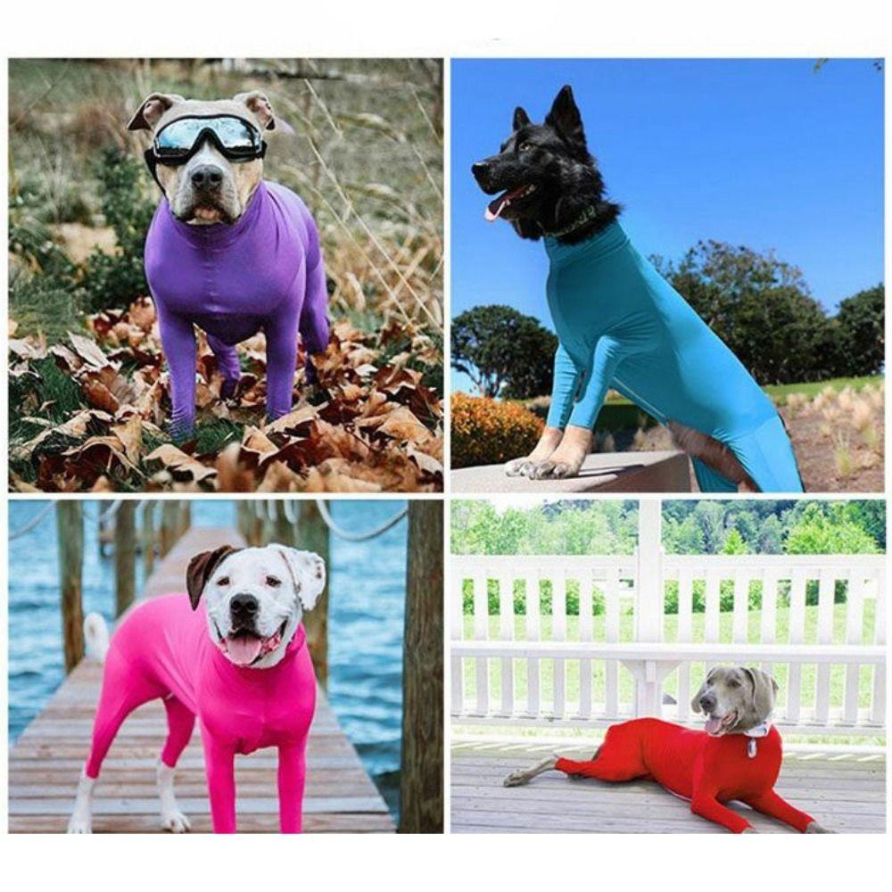 Wygodny kombinezon dla psa Jednokolorowy Duże psy Kombinezon Odporny na wypadanie sierści