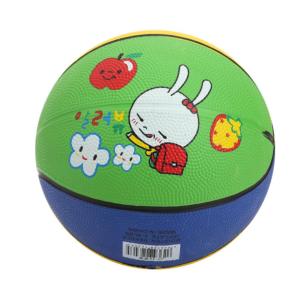 Rubber No.3 Little White Rabbit Good Elasticity Kindergarten Children Mini Outdoor Wear Resistant Basketball for 1 5