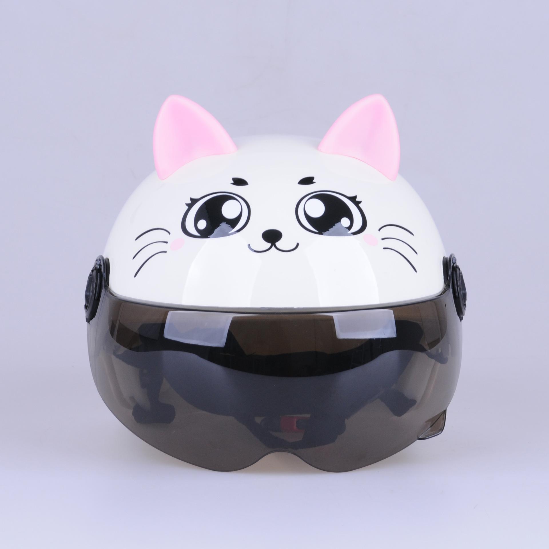 

Children s helmet electric battery car kids helmet boys girls children four seasons universal models бежевый