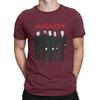 Magazinband T-Shirt Herren Reine Baumwolle Lustige T-Shirts Rundhals Magazin-T-Shirts Kurzarm Kleidung 4XL