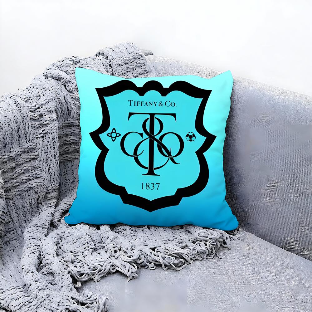 TiffanyCo BRAND Cushion Cover Premium Comfort Reversible Pillow Cove -Two in One Design for Any Room & Car Interior