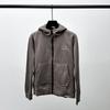 Couple Hoodie Sweatshirt Round Neck Zip Up Casual Loose Fit Men Women