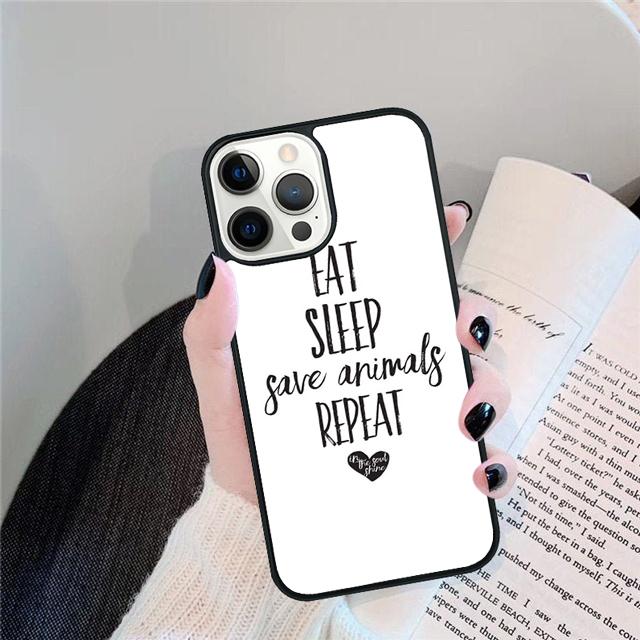 VEGAN FOOD QUOTES ANIMAL LOVE Phone Case Cover For iPhone 17 Air 15 16 14 13 12 Pro Max 11 Pro Max Plus