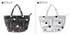 Cecil McBee Green Tote Bag, Women's Logo Pattern Mini Tote, CM121139, White