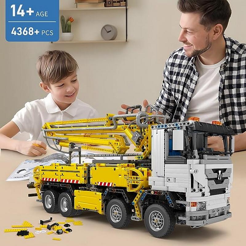 MOLD KING 19003 Camion Tehnic Jucării pentru copii APP&RC Basculantă pneumatică