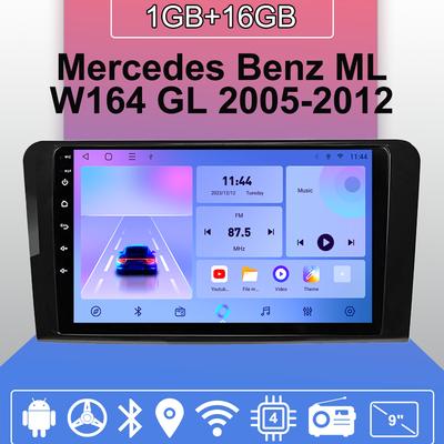Car Radio Android Auto Carplay For Mercedes Benz ML W164 GL 2005-2012 Multimedia Player Head Unit Stereo GPS Navigation BT WIFI 1+16GB