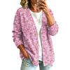 Women's Vintage Floral Print Button Front Jacket for Casual Outdoor Wear