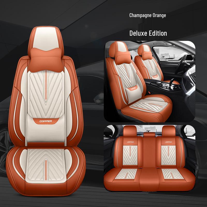 

Full Leather Universal Seat Cushion and Cover for All Seasons. Universal