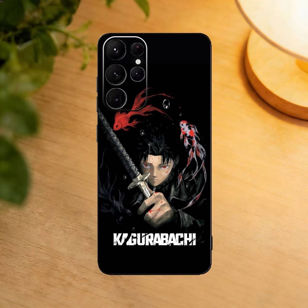 Chihiro Dark Anime K-Kagurabachi Phone Case For Samsung S25,24,23,22,30,21,10,9,Ultra,Plus,Lite Soft Black Case Samsung S20plus5G