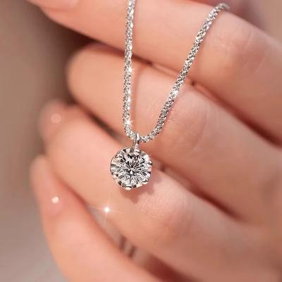 1Pc Exquisite Fashionable Necklace Zirconia Necklace for Women's Festival Party Jewelry Accessories Gift
