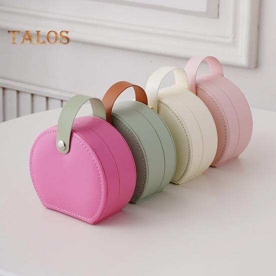 Schmuckschatulle für Ohrringe und Ringe, Organizer, doppellagig, mehrere Fächer, wasserdicht, kompakte, tragbare Aufbewahrungsbox in Minigröße