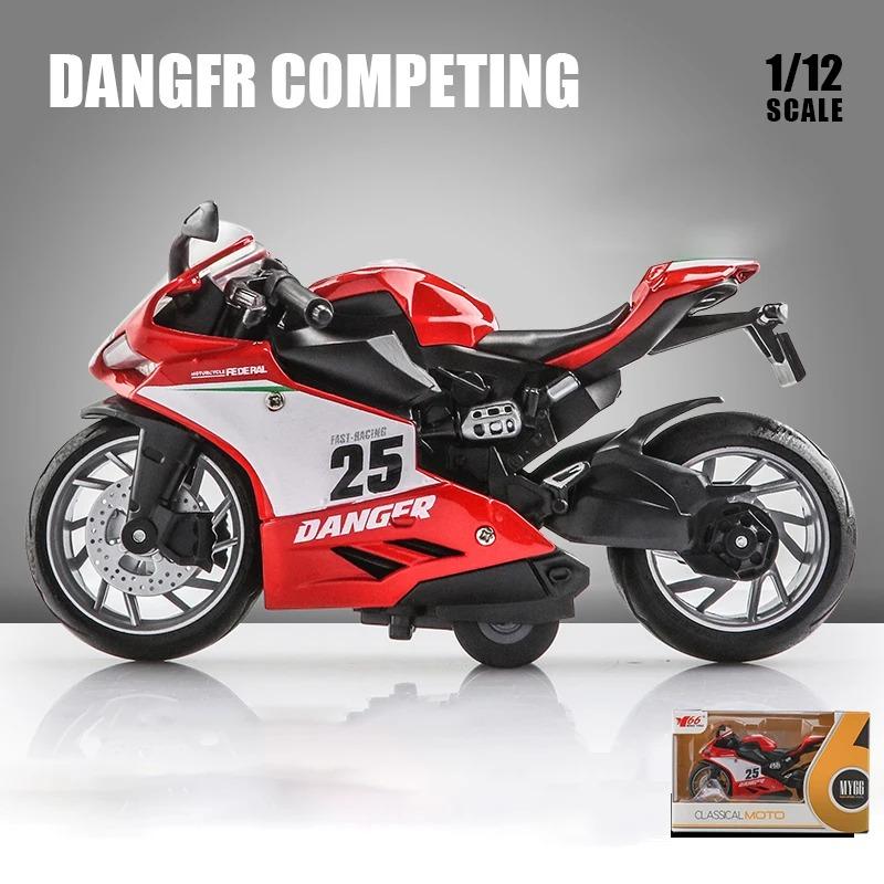 1/12 MV Agusta Diecast Motorradmodell Spielzeug Replikat mit Ton & Licht Jungengeschenk Geburtstagsgeschenk Weihnachtsgeschenk Sammlung Motorrad