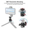 PULUZ Aluminum Alloy Ball Head Tripod Mount with Cold Shoe Base(Black)