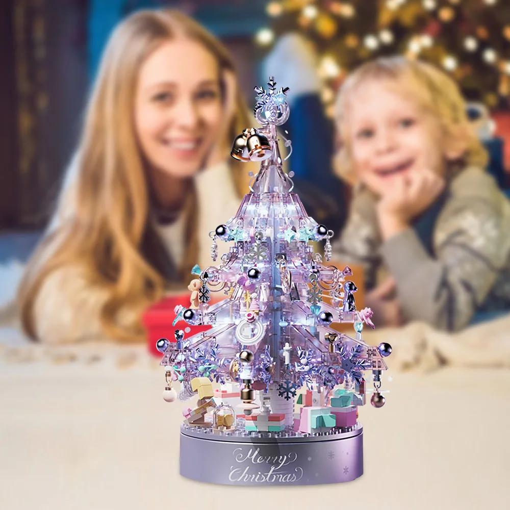 

Набор строительных блоков для хрустальной рождественской елки Игрушки для творчества Игрушки своими руками Украшения для автомобилей Поделки Анимация Производные детские игрушки boxxed