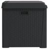 Vidaxl Garden Box With Seat Cushion, Anthracite, 125 L, Pp