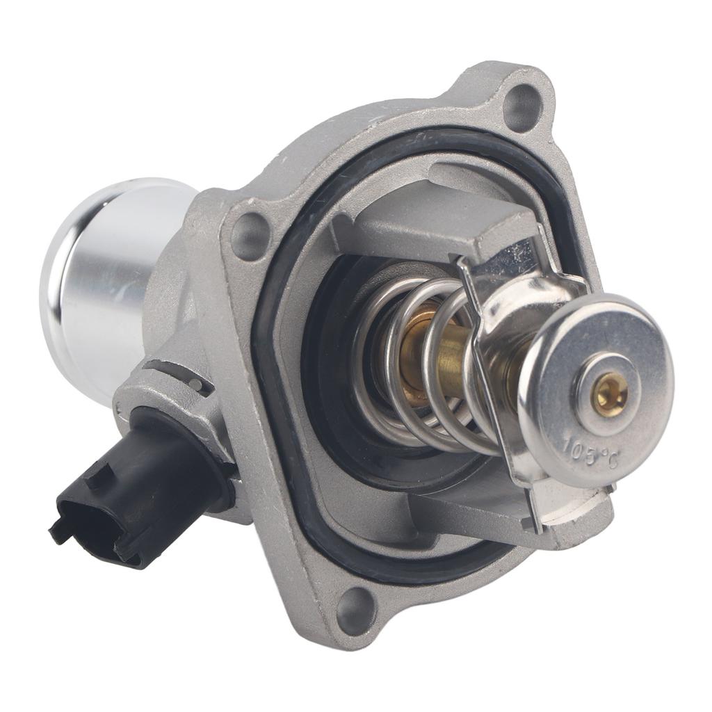 Aftermarket Engine Coolant Thermostat Housing, Control Engine Temperature, Fit for Aveo G3, Plastic Metal Material, 96984104 OEM, sy Install, Gr
