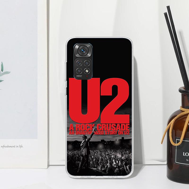 

Band U-U2 Rock Phone Case For Xiaomi Redmi Note 15 13 14S 14 Pro Plus 12S 11S 10S 12 11E 10 11T Art Fundas Back Cover Redmi Note Note 14 Pro Plus