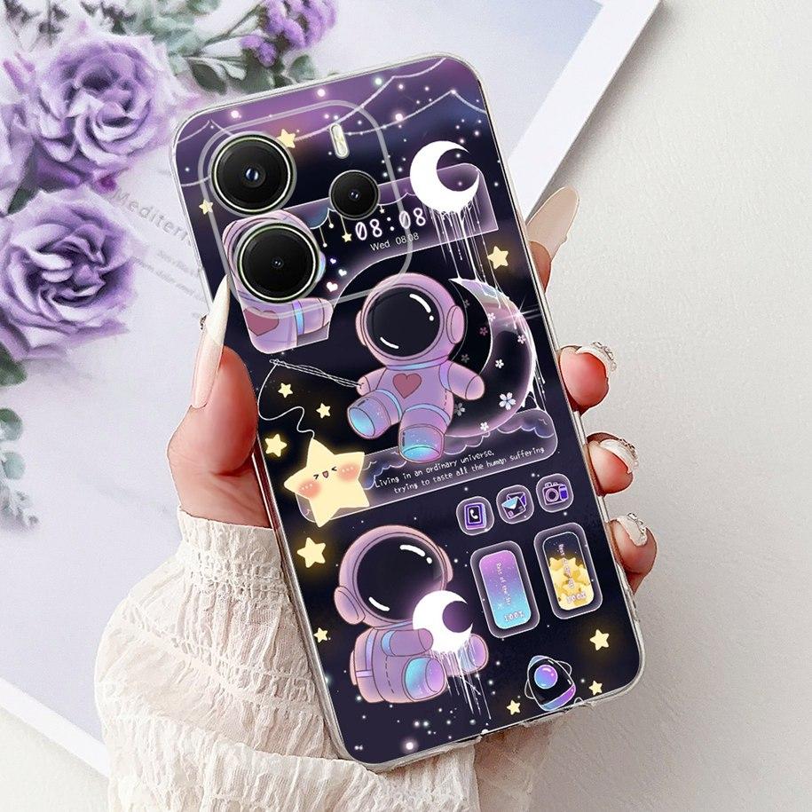 Silicone Case For Xiaomi Redmi Note 14 4G EU 2025 Cover Cool Lion Leopard Dragon Animals Soft Slim Coque For Note14 4G EU Fundas