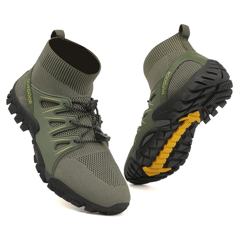 Unisex Mid-Cut Non-Slip Breathable Outdoor Hiking & Fishing Shoes