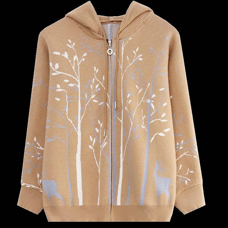 Women's Casual Hooded Knit Cardigan