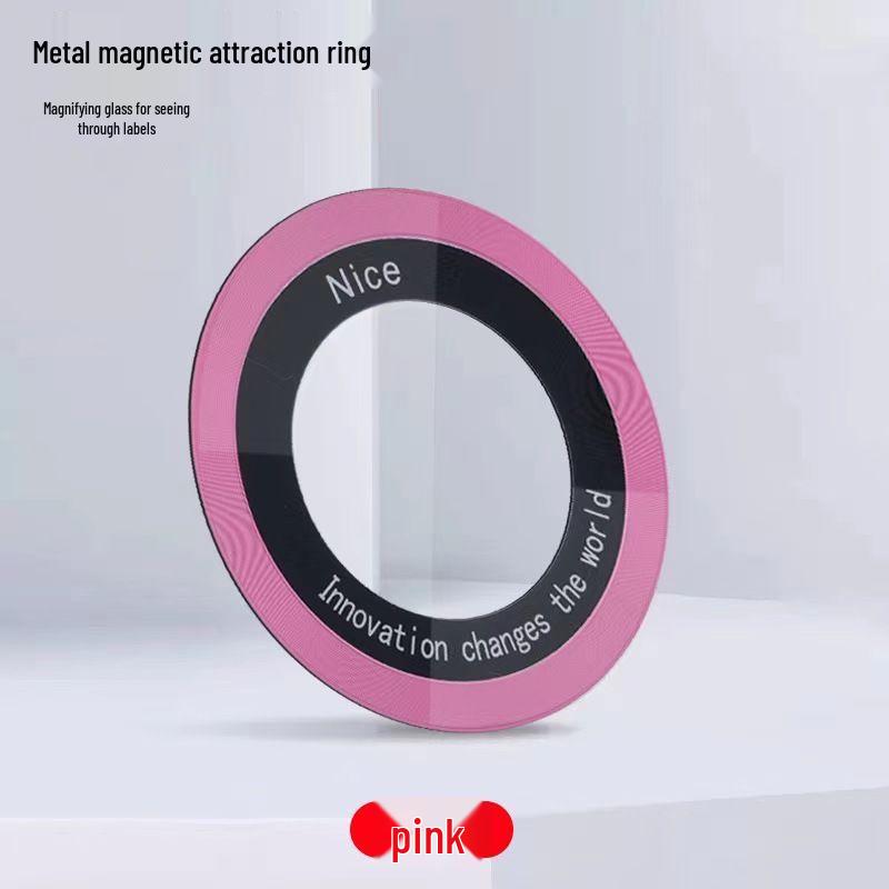

Ультратонкая магнитная наклейка на телефон с узором CD - Кольцо для автомобильного держателя, совместимое с Magsafe.