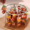 Air Fryer Rack with 12/24/36/48 Skewer Stainless Steel Vertical Meat