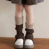 Harajuku Children's Leg Warmers Japanese Style Knitted Foot Cover Fashion Kids Long Socks  Winter
