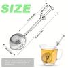 1 piece stainless steel tea filter, press type tea filter with teapot clip, tea wax filter ball for water separation