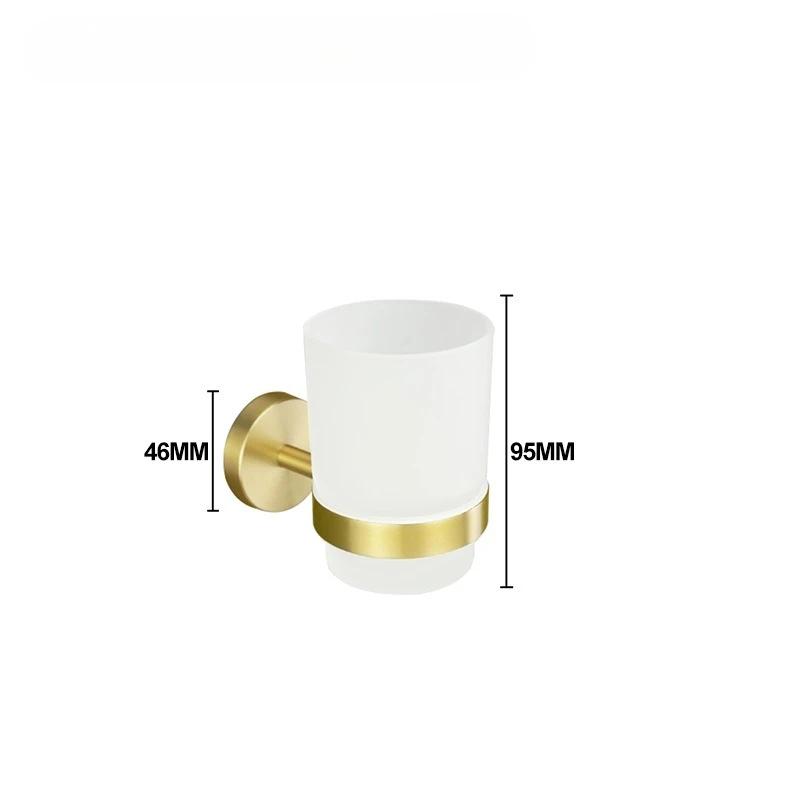 Toilet Tissue Paper Holder Bathroom Accessories Brushed Gold Towel Rack Towel Bar Ring Hardware Stainless Steel Robe Coat Hook