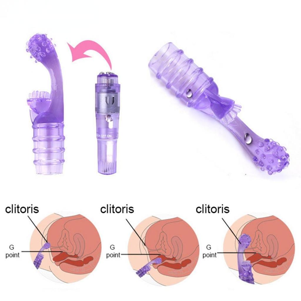 Dildo Vibrator AV Stick G Spot Finger Clit Stimulator Mini Jucării sexuale pentru femei
