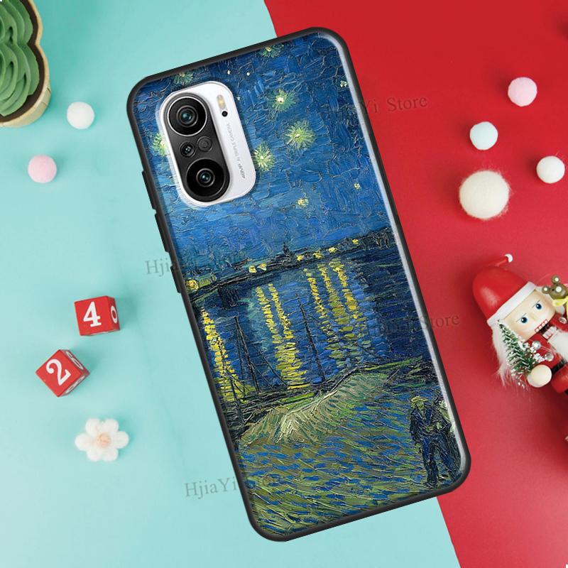 Van Gogh Starry Night Case For Xiaomi 11T 12T Pro 12X 12 13 Lite Cover For POCO X5 X3 X4 F5 Pro F3 F4 GT M5s C40