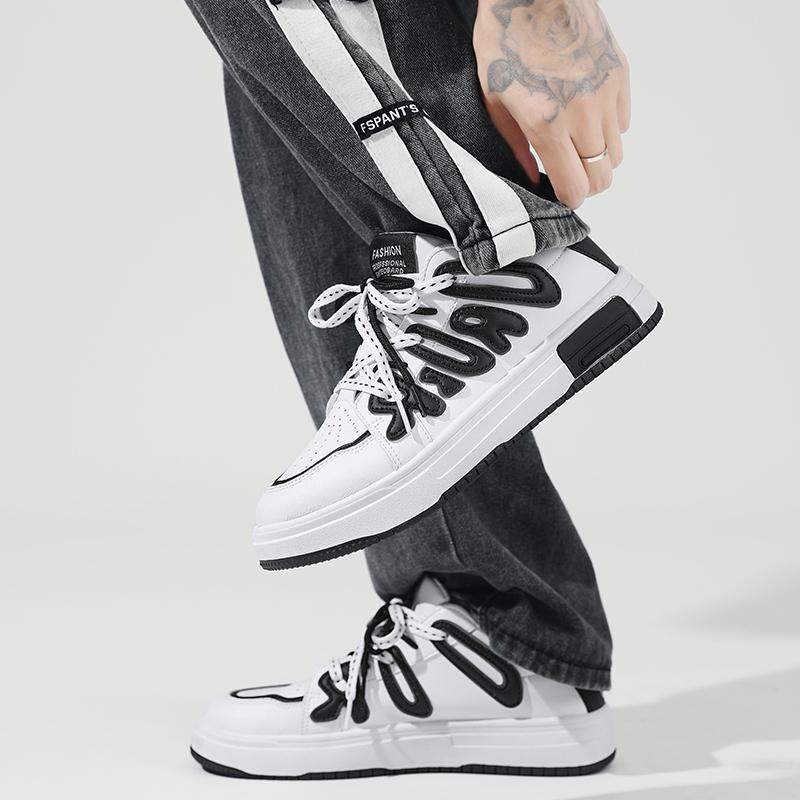 Designer Men Casual Sneakers Fashion Man Brand Shoes Platform Breathable Running Shoes Thick Bottom Students Walking Sport Shoes