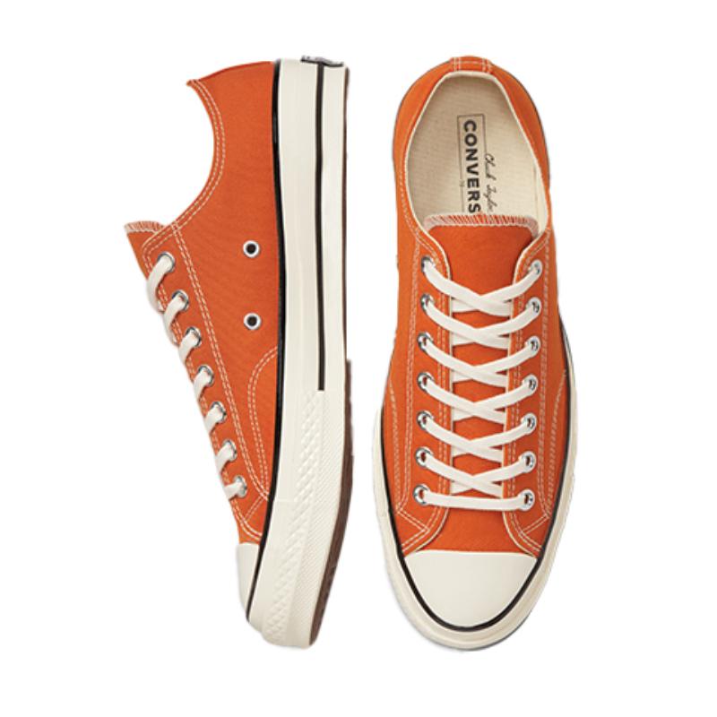 Converse 1970s Chuck Taylor All Star Versatile Wear-resistant Breathable Low-top Canvas Shoes Unisex Orange