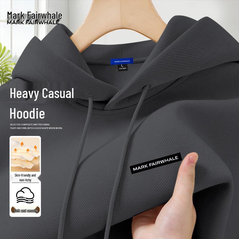 Mark Hua Fei Men s Heavyweight Loose Hooded Sweatshirt 5XL