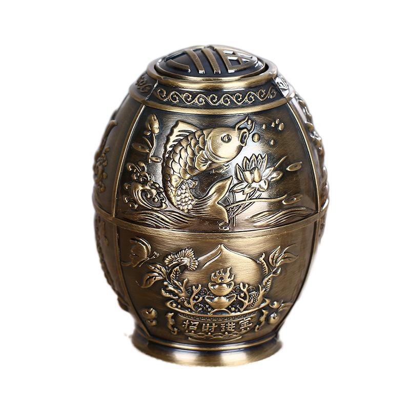 Fashion metal retro toothpick holder toothpick box European automatic toothpick box household storage decoration ornaments