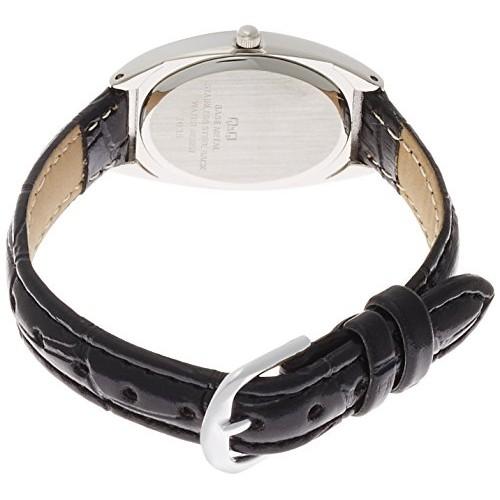 [Citizen Q&Q] Reloj Analógico Resistente al Agua Correa de Cuero QA03-304 para Mujer Negro